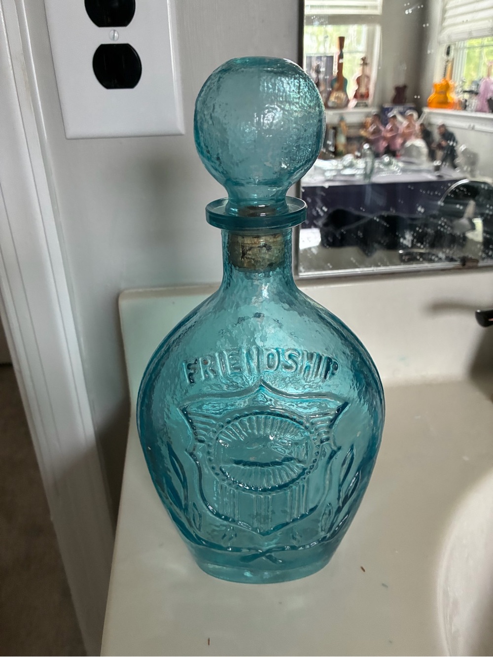 Vintage Lord Calvert "Friendship" whiskey decanter